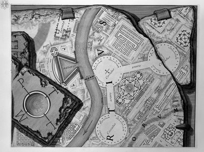 Map of Campus Martius by Robert Adam